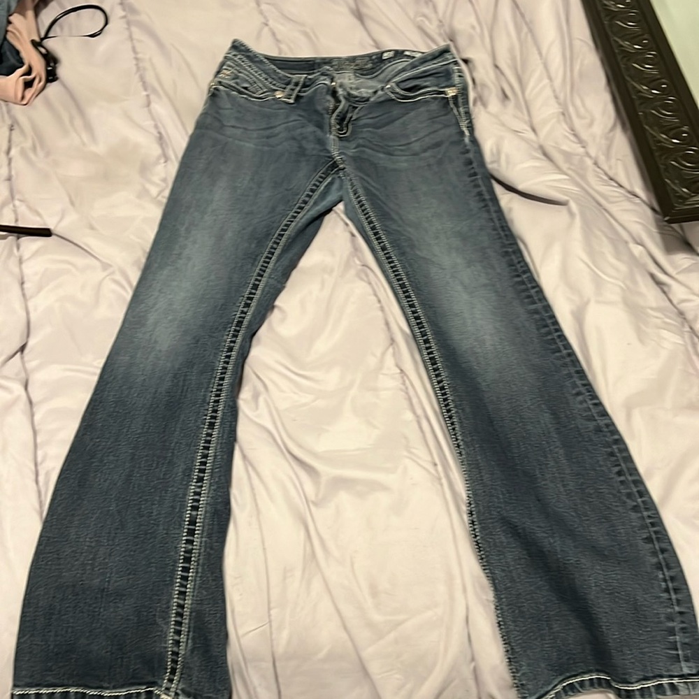 Miss me size 28 mid rise boot cut
